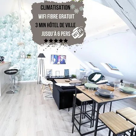 Appart Le Gambetta 2ch 3lits Hyper Centre *